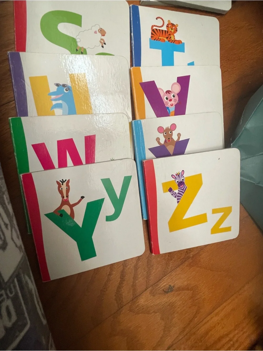 Disney Baby Einstein Alphabooks Board Book Set - Blue, Green, Pink, Teal